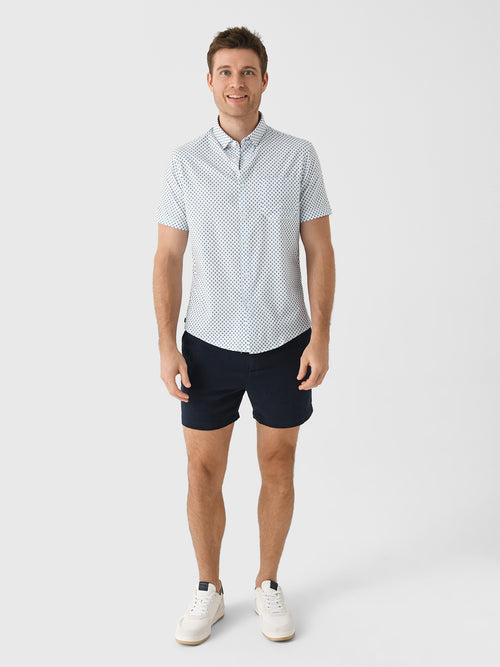 Mizzen+Main Men's Trim Leeward Short Sleeve Dress Shirt