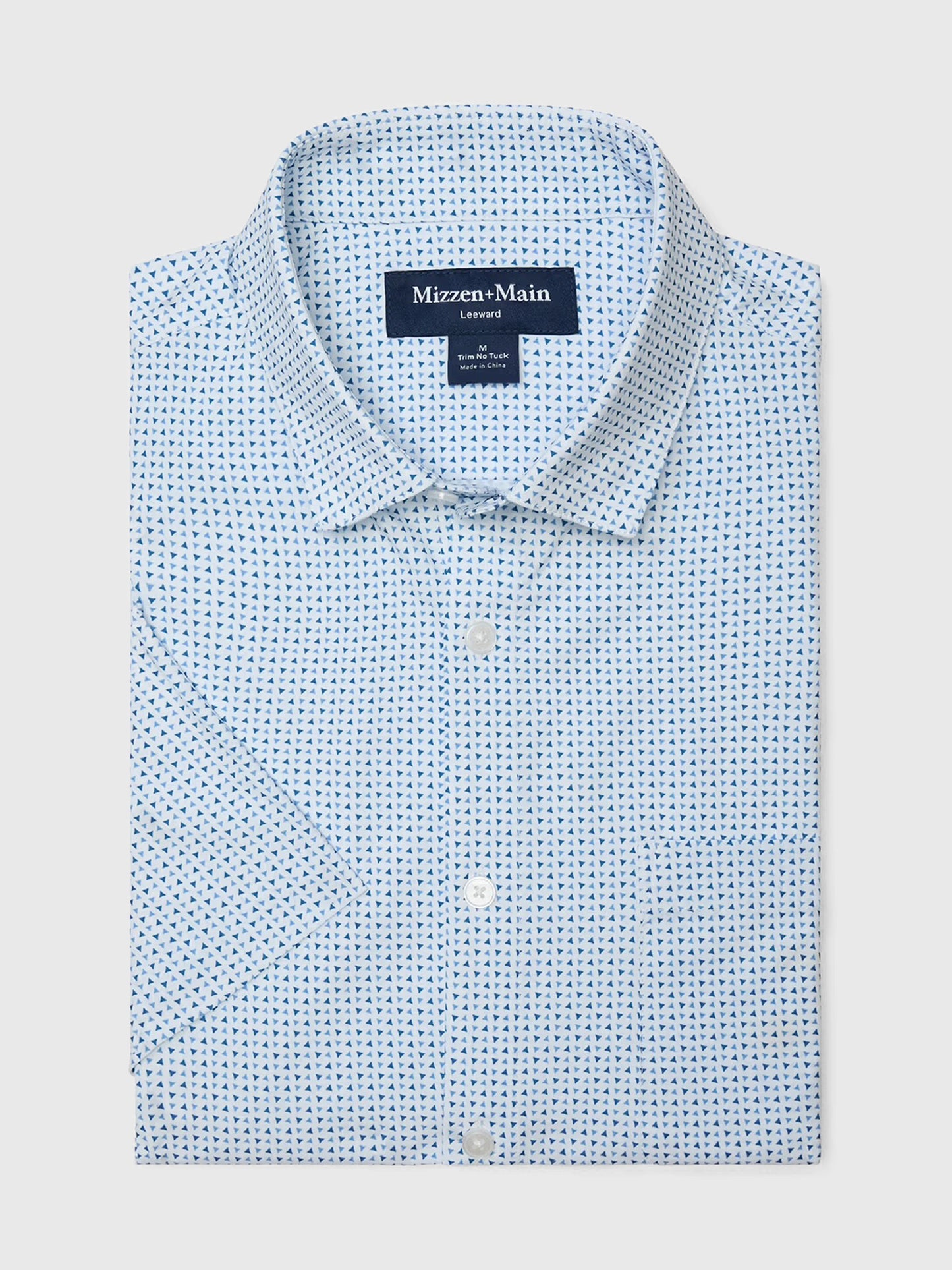 Mizzen+Main Men's Trim Leeward Short Sleeve Dress Shirt - Saint Bernard