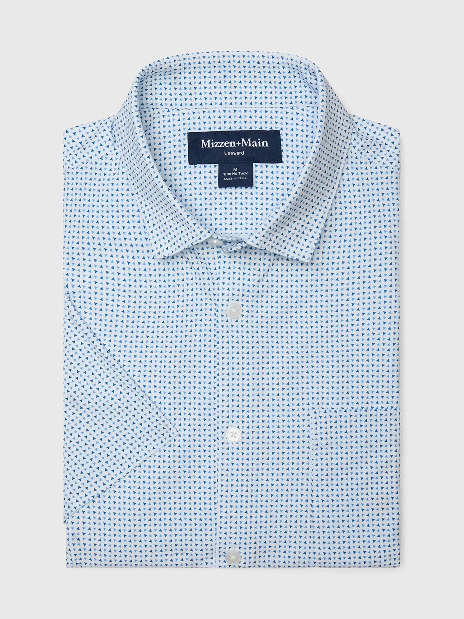 Mizzen+Main Men's Trim Leeward Short Sleeve Dress Shirt - Saint Bernard
