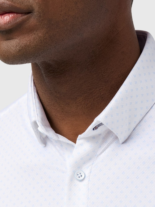 Mizzen+Main Men's Trim Halyard Short Sleeve Dress Shirt