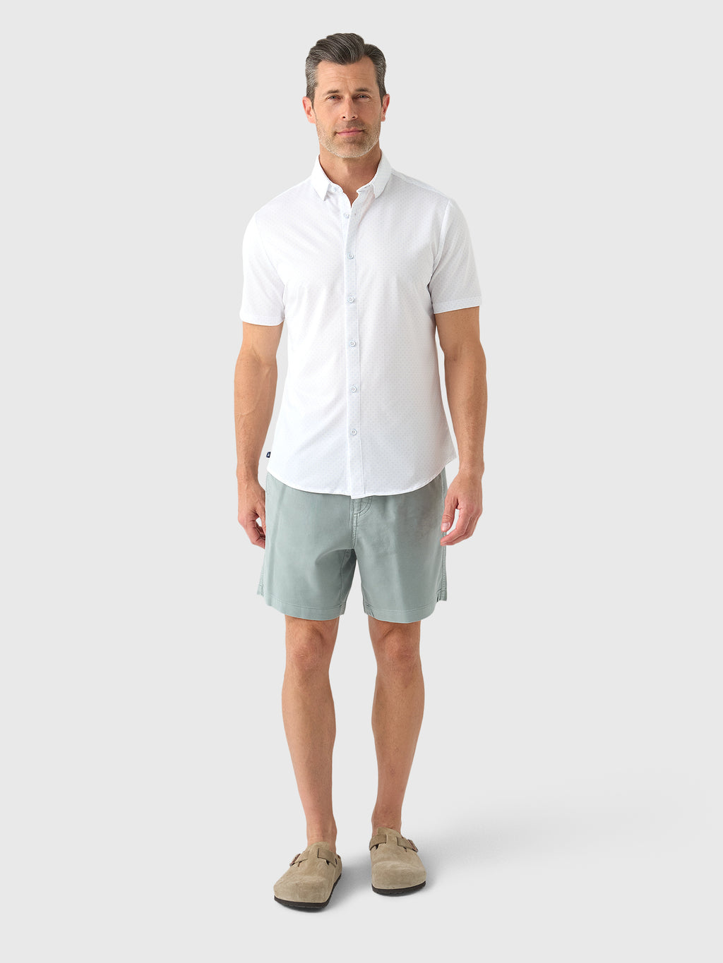 Mizzen+Main Men's Trim Halyard Short Sleeve Dress Shirt - Saint Bernard