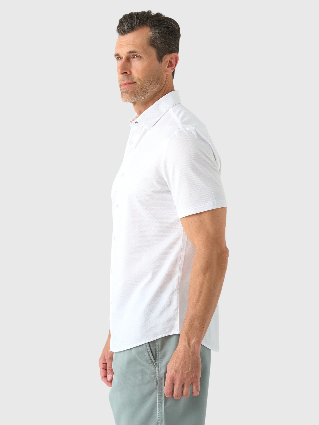 Mizzen+Main Men's Trim Halyard Short Sleeve Dress Shirt - Saint Bernard