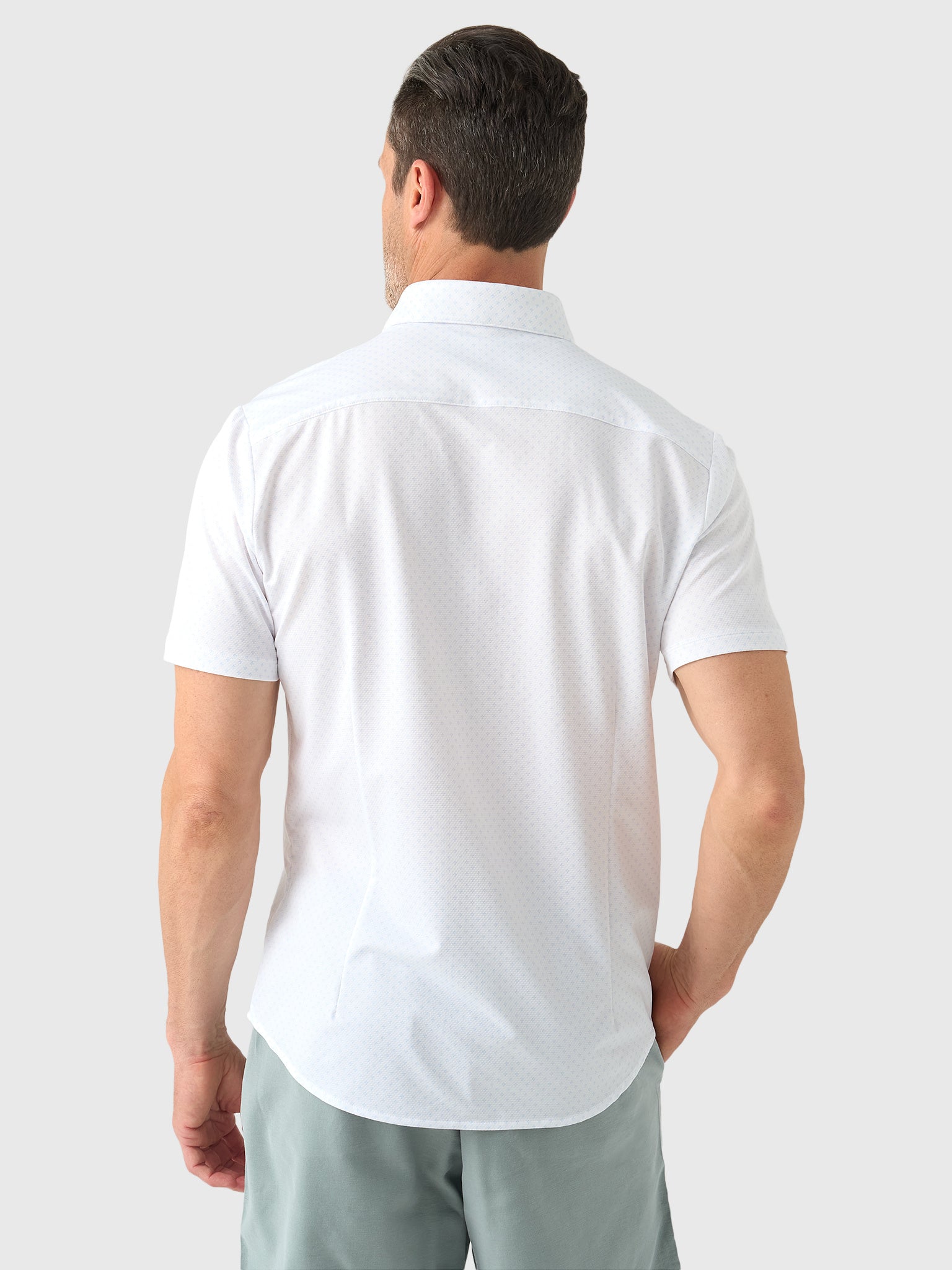 Mizzen+Main Men's Trim Halyard Short Sleeve Dress Shirt - Saint Bernard