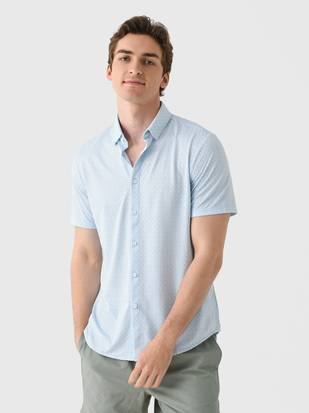 Mizzen+Main Men's Trim Halyard Button-Down Shirt - Saint Bernard