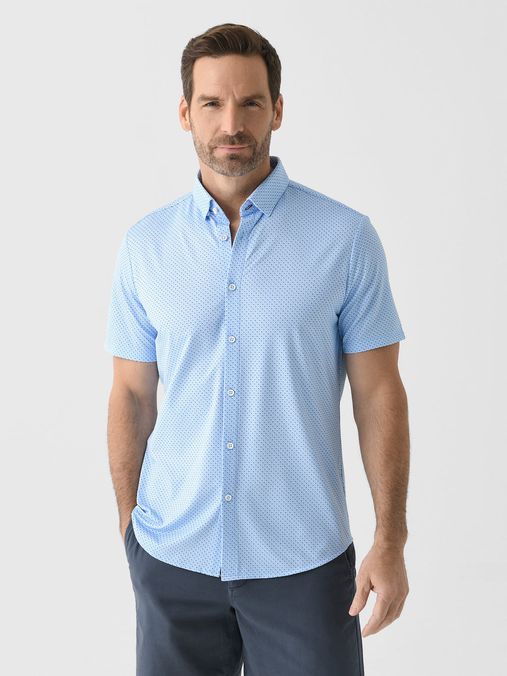 Mizzen+Main Men's Trim Halyard Button-Down Shirt - Saint Bernard