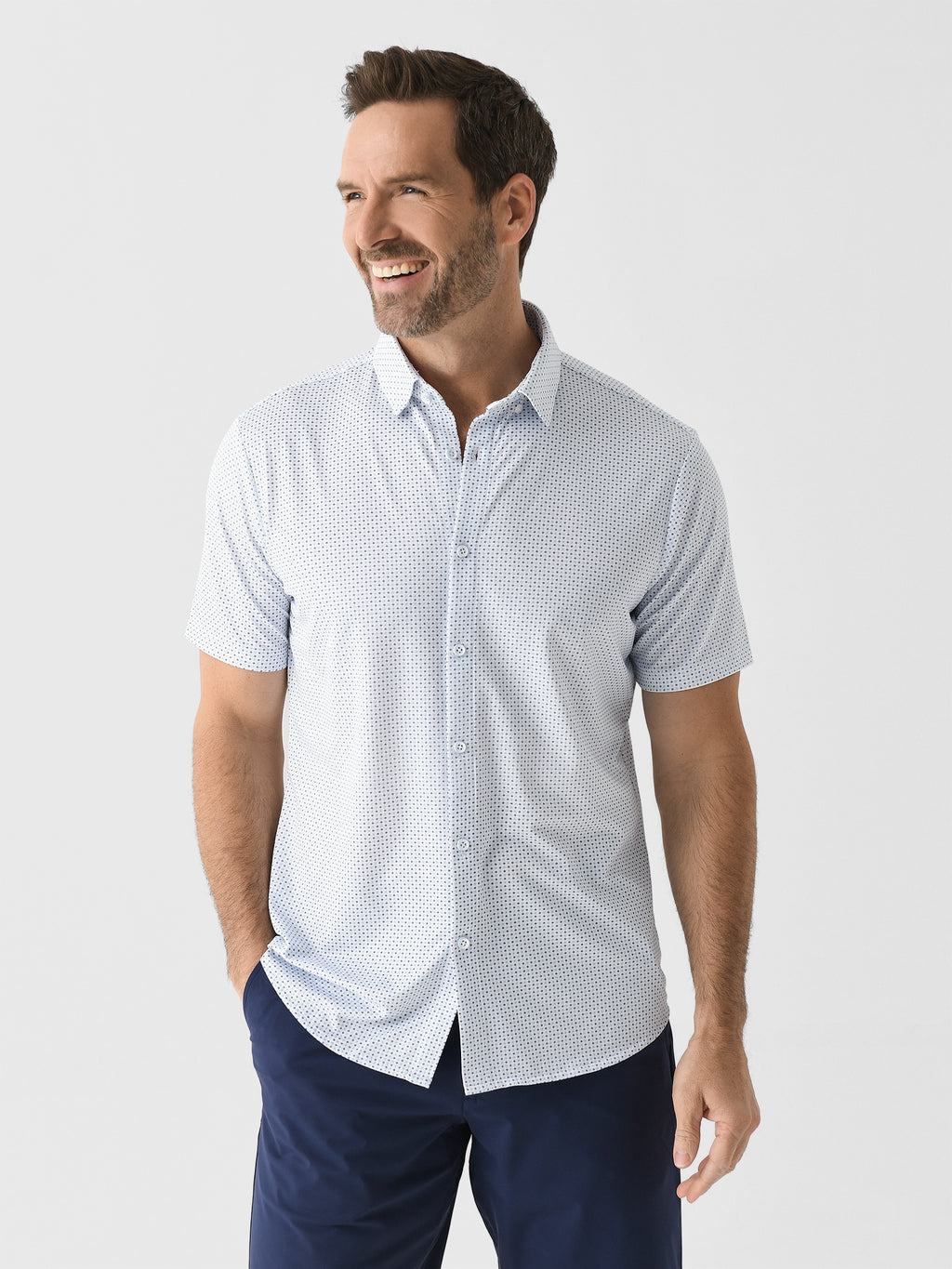 Mizzen+Main Men's Trim Halyard Button-Down Shirt - Saint Bernard