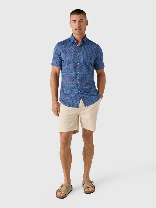 Mizzen+Main Men's Trim Halyard Short Sleeve Dress Shirt