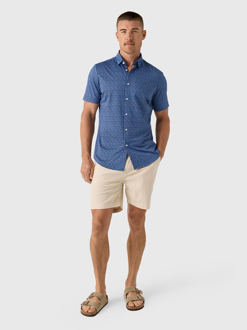 Mizzen+Main Men's Trim Halyard Short Sleeve Dress Shirt - Saint Bernard