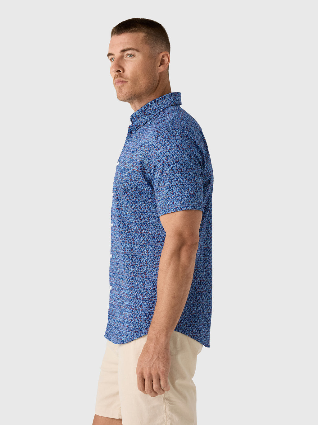 Mizzen+Main Men's Trim Halyard Short Sleeve Dress Shirt - Saint Bernard