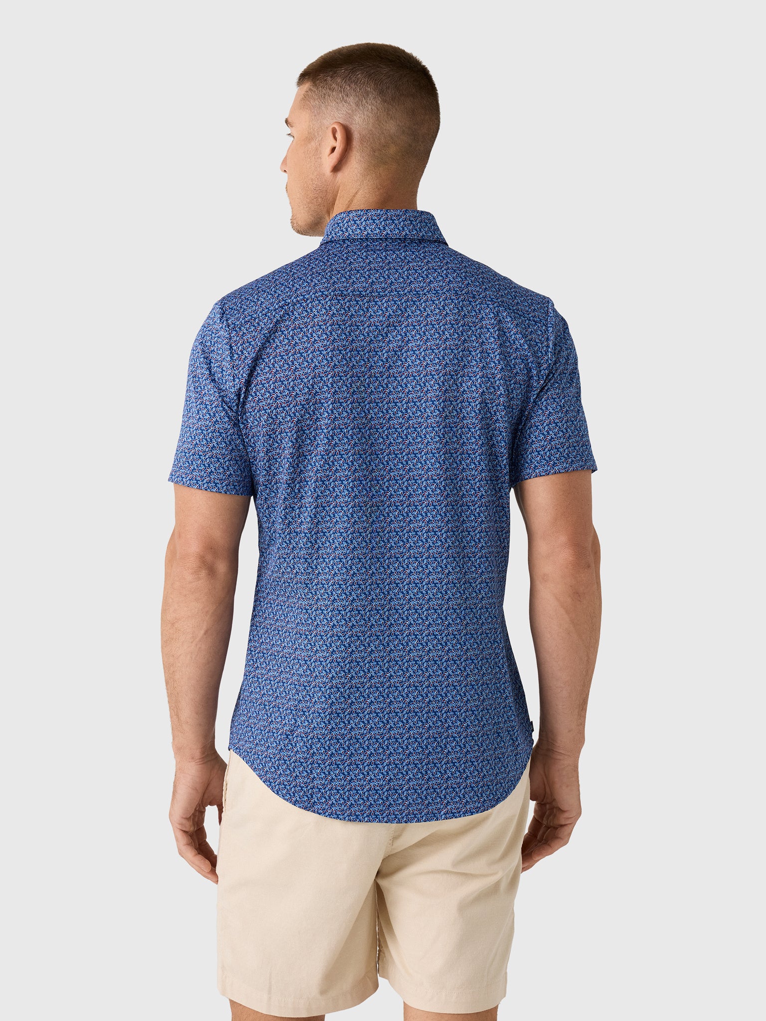 Mizzen+Main Men's Trim Halyard Short Sleeve Dress Shirt - Saint Bernard