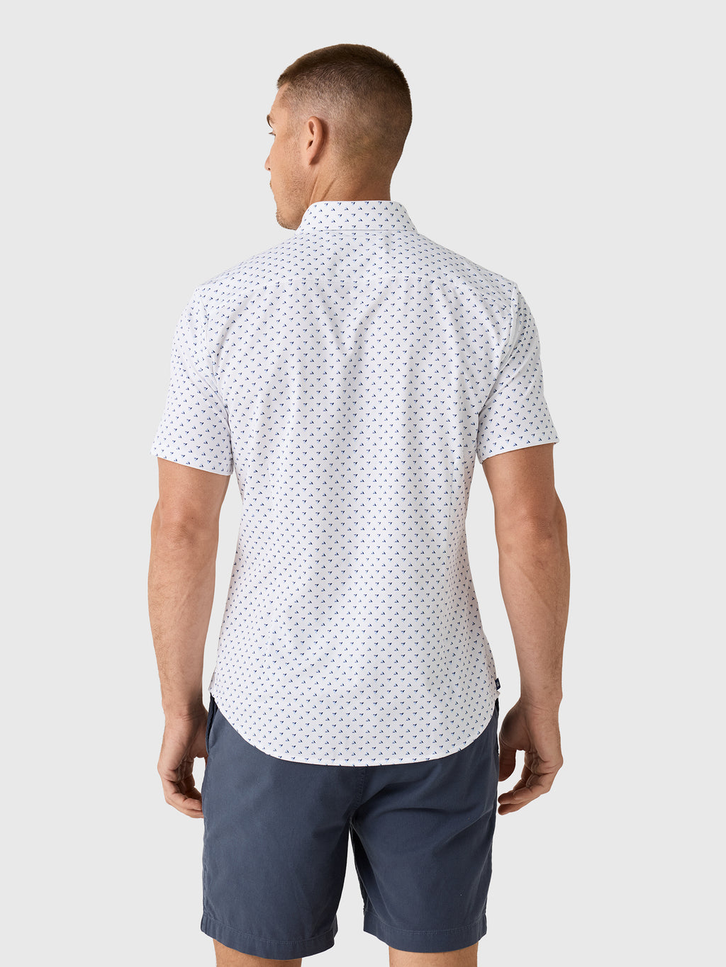 Mizzen+Main Men's Trim Halyard Short Sleeve Dress Shirt - Saint Bernard