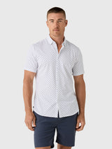 Mizzen+Main Men's Trim Halyard Short Sleeve Dress Shirt - Saint Bernard