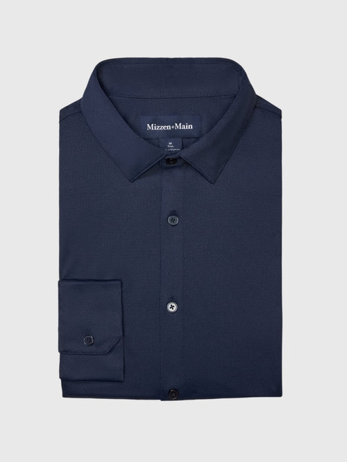 Mizzen+Main Men's Trim Halyard Long Sleeve Dress Shirt