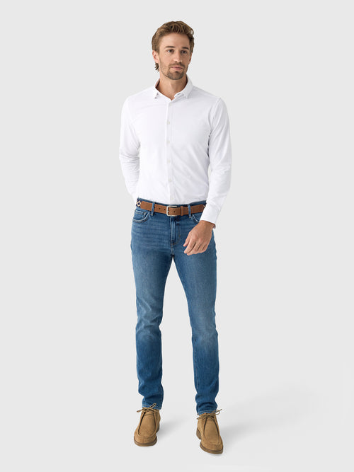 Mizzen+Main Men's Trim Halyard Long Sleeve Dress Shirt