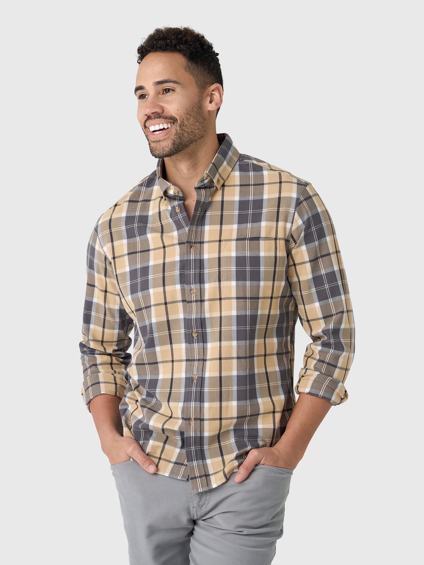 Mizzen+Main Men's Trim City Flannel