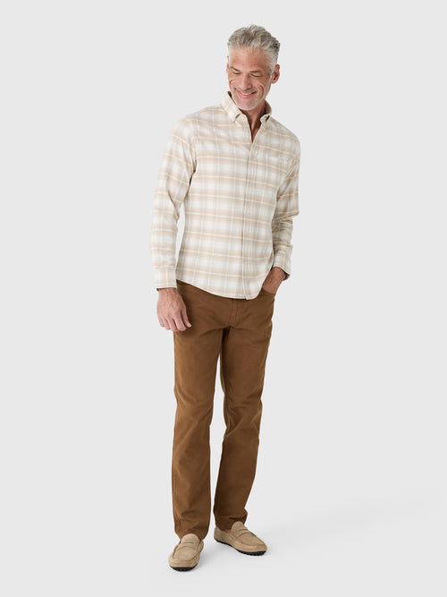 Mizzen+Main Men's Trim City Flannel - Saint Bernard