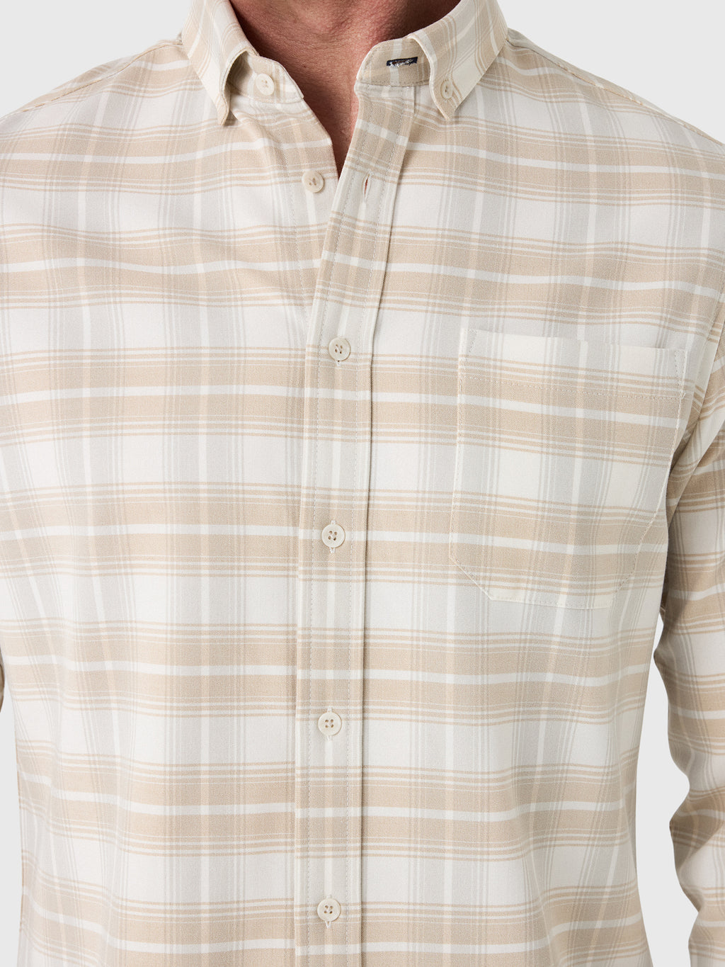 Mizzen+Main Men's Trim City Flannel - Saint Bernard