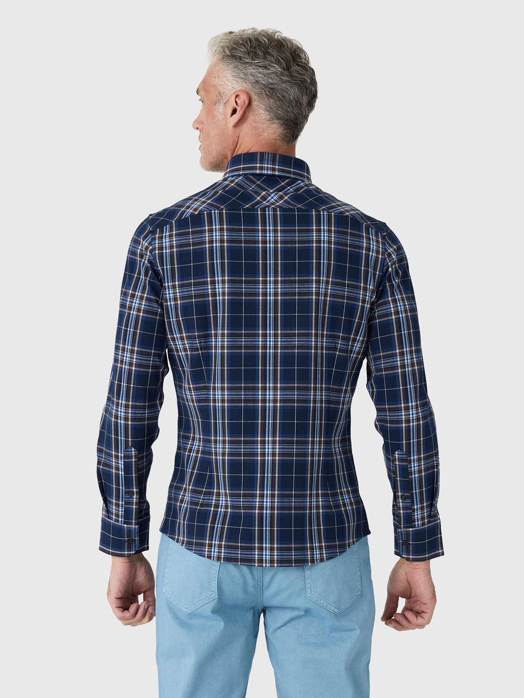 Mizzen+Main Men's Trim City Flannel - Saint Bernard
