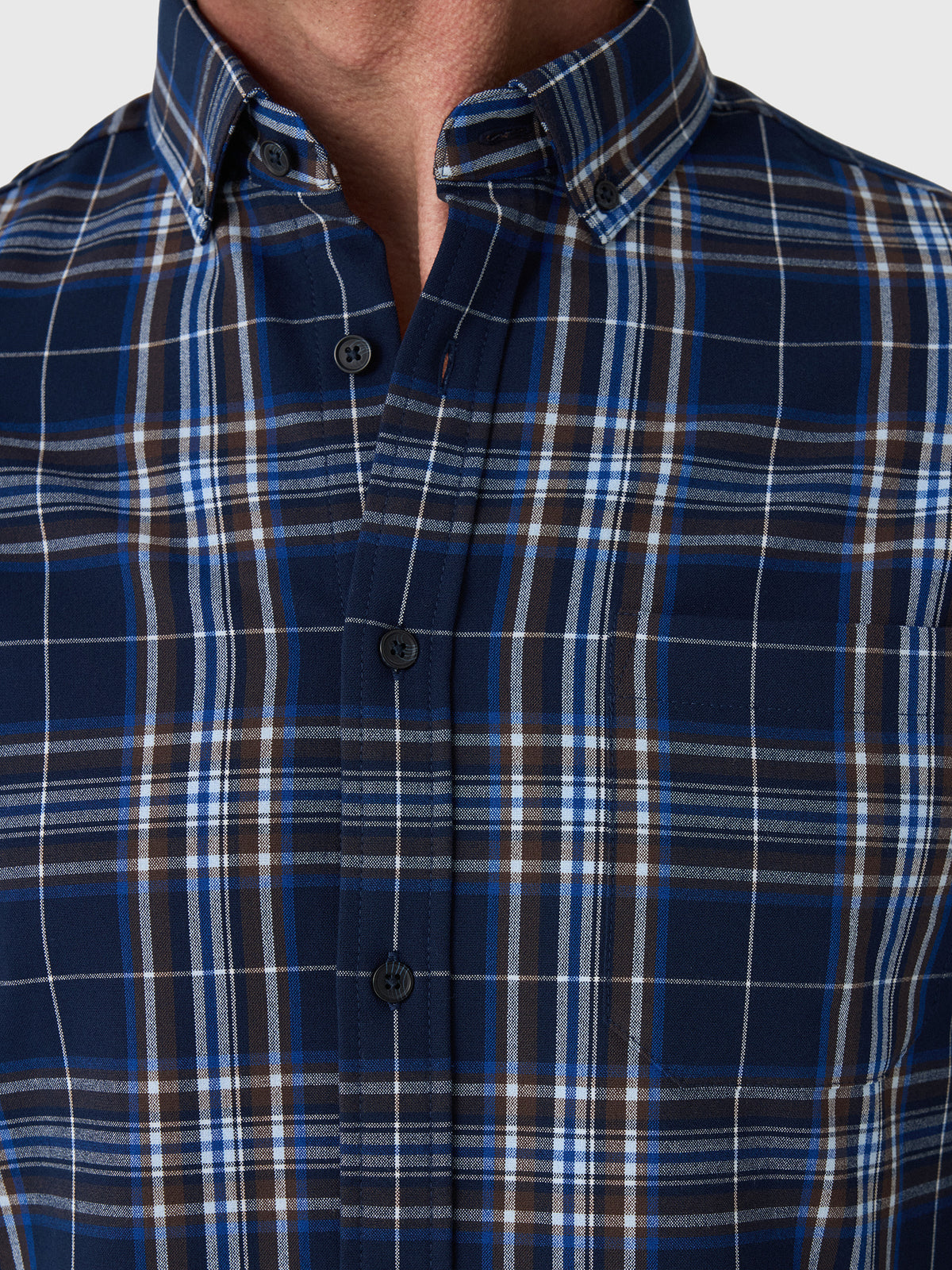 Mizzen+Main Men's Trim City Flannel - Saint Bernard