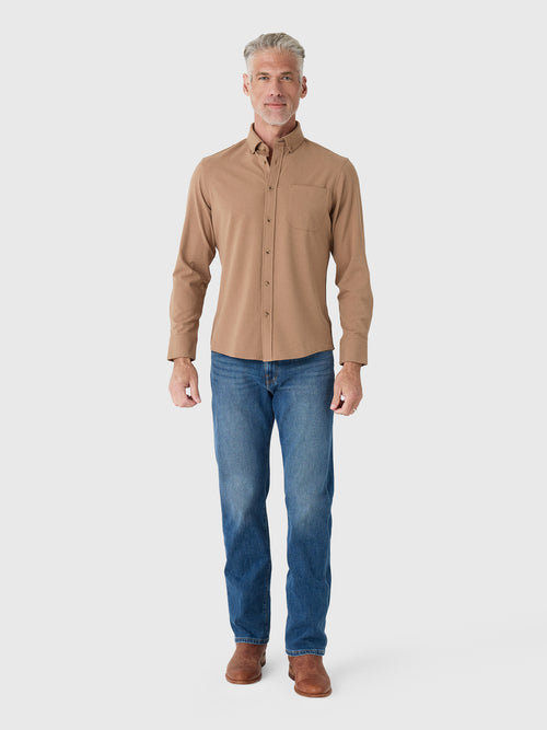 Mizzen+Main Men's Trim City Flannel - Saint Bernard