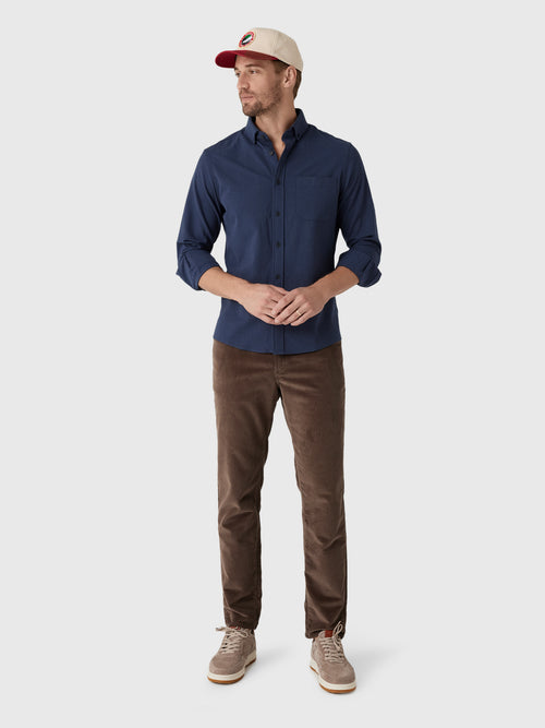 Mizzen+Main Men's Trim City Flannel - Saint Bernard