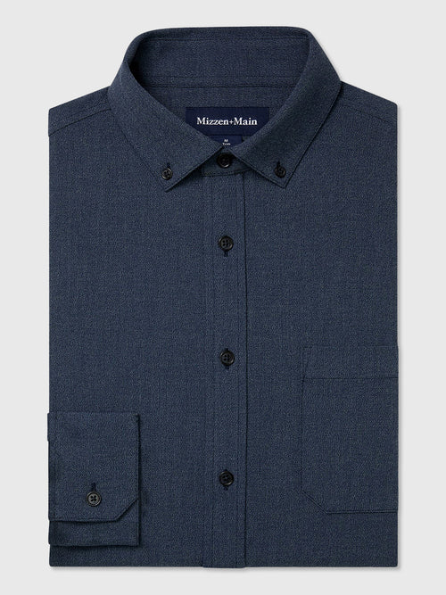 Mizzen+Main Men's Trim City Flannel - Saint Bernard