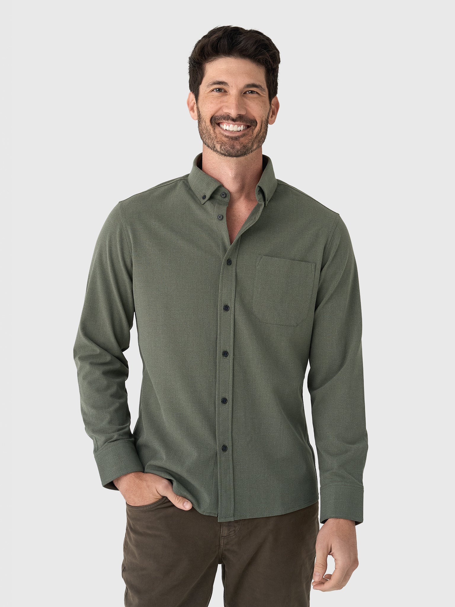 Mizzen+Main Men's Trim City Flannel – Saint Bernard