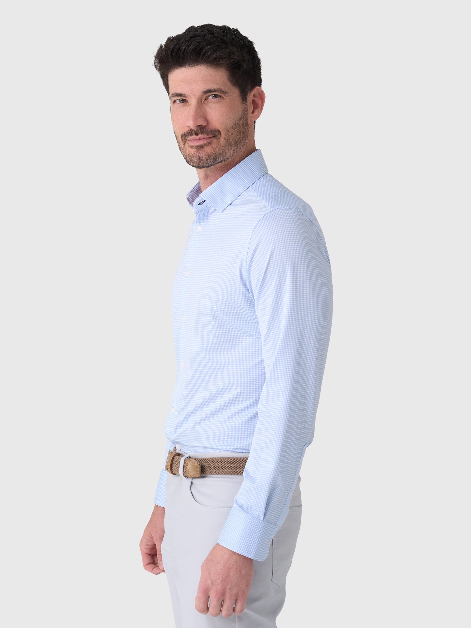 Mizzen+Main Men's Trim Halyard Long Sleeve Dress Shirt - Saint Bernard