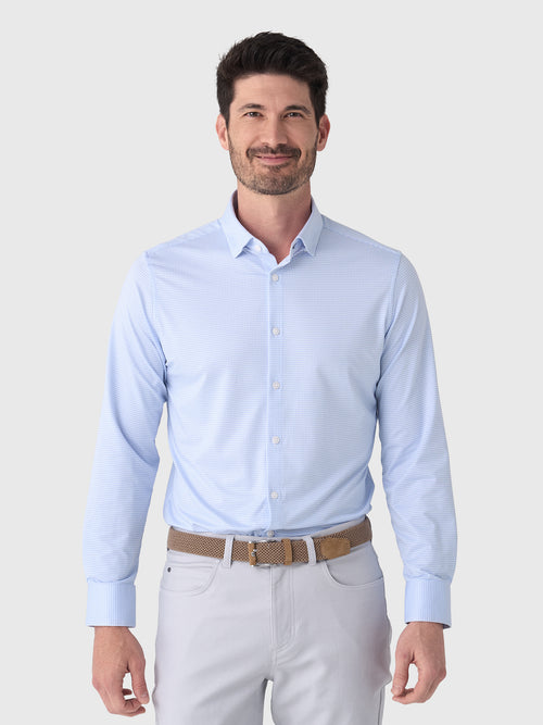 Mizzen+Main Men's Trim Halyard Long Sleeve Dress Shirt