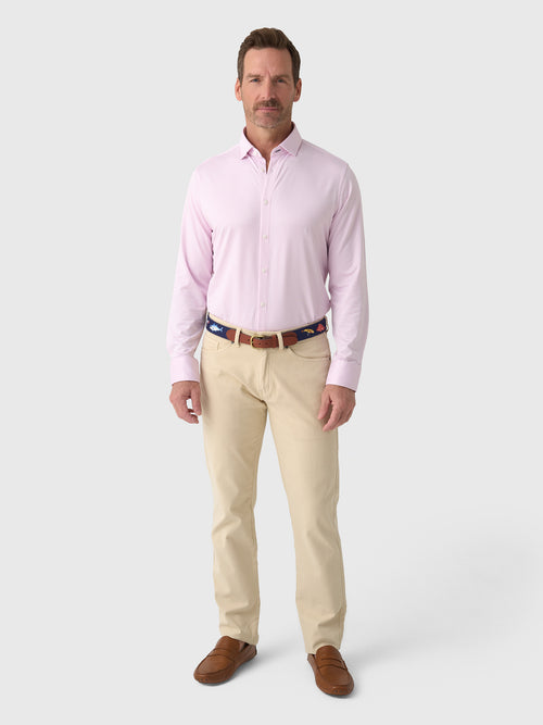 Mizzen+Main Men's Trim Halyard Long Sleeve Dress Shirt