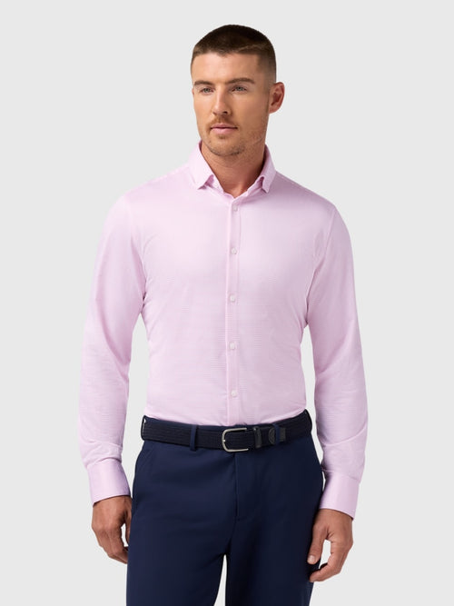 Mizzen+Main Men's Trim Halyard Long Sleeve Dress Shirt