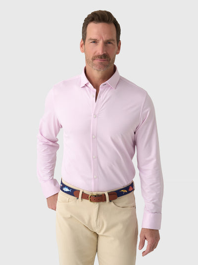 Mizzen+Main Men's Trim Halyard Long Sleeve Dress Shirt - Saint Bernard