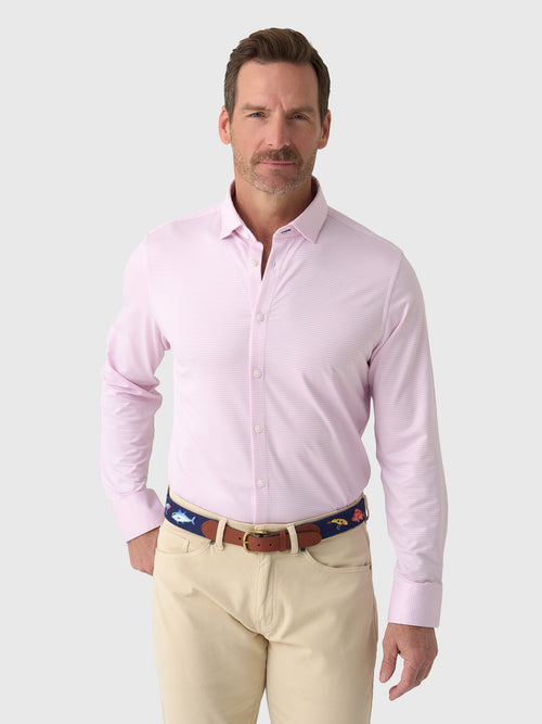 Mizzen+Main Men's Trim Halyard Long Sleeve Dress Shirt