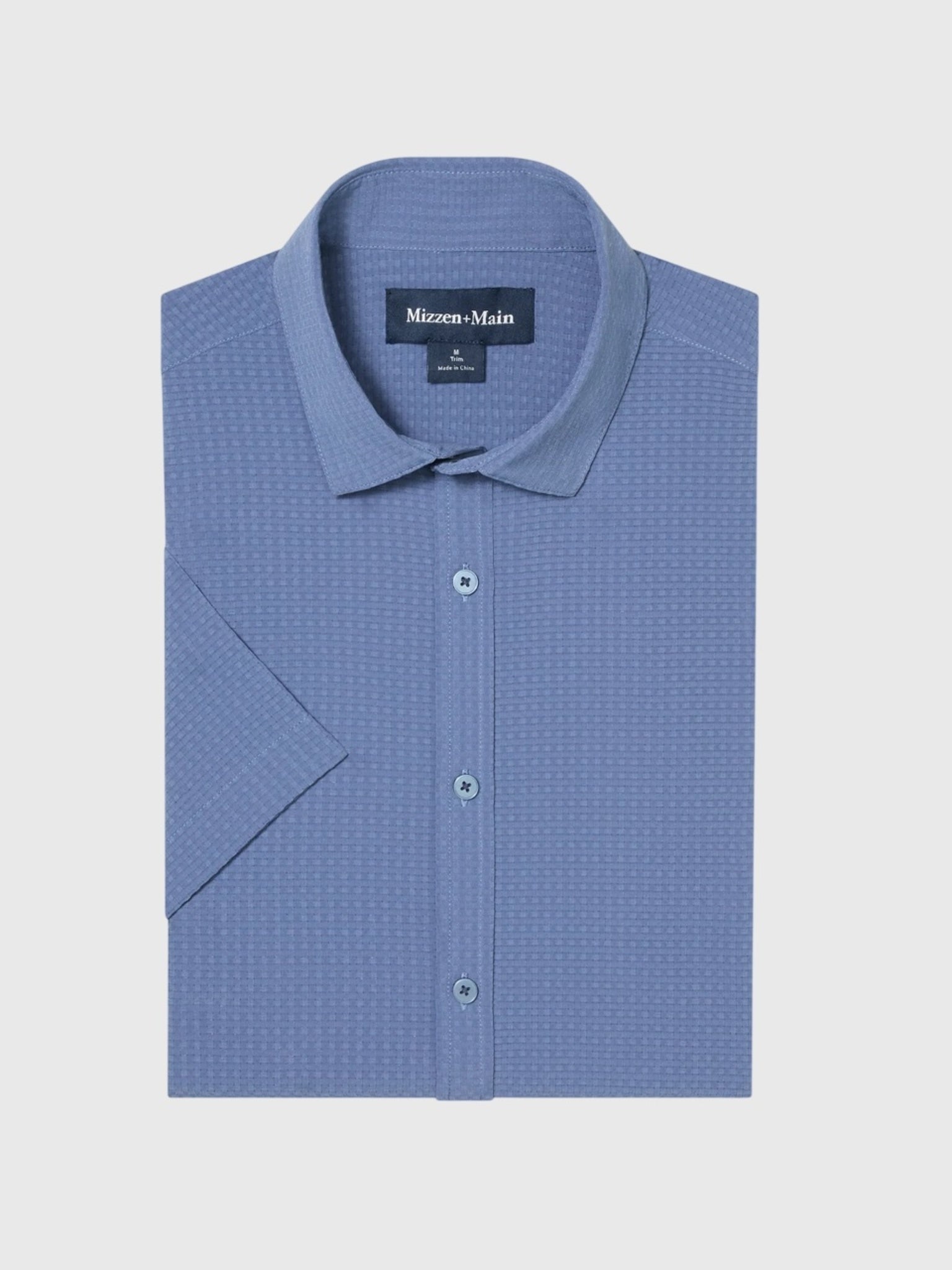 Mizzen+Main Men's Trim Porter Short Sleeve Shirt - Saint Bernard