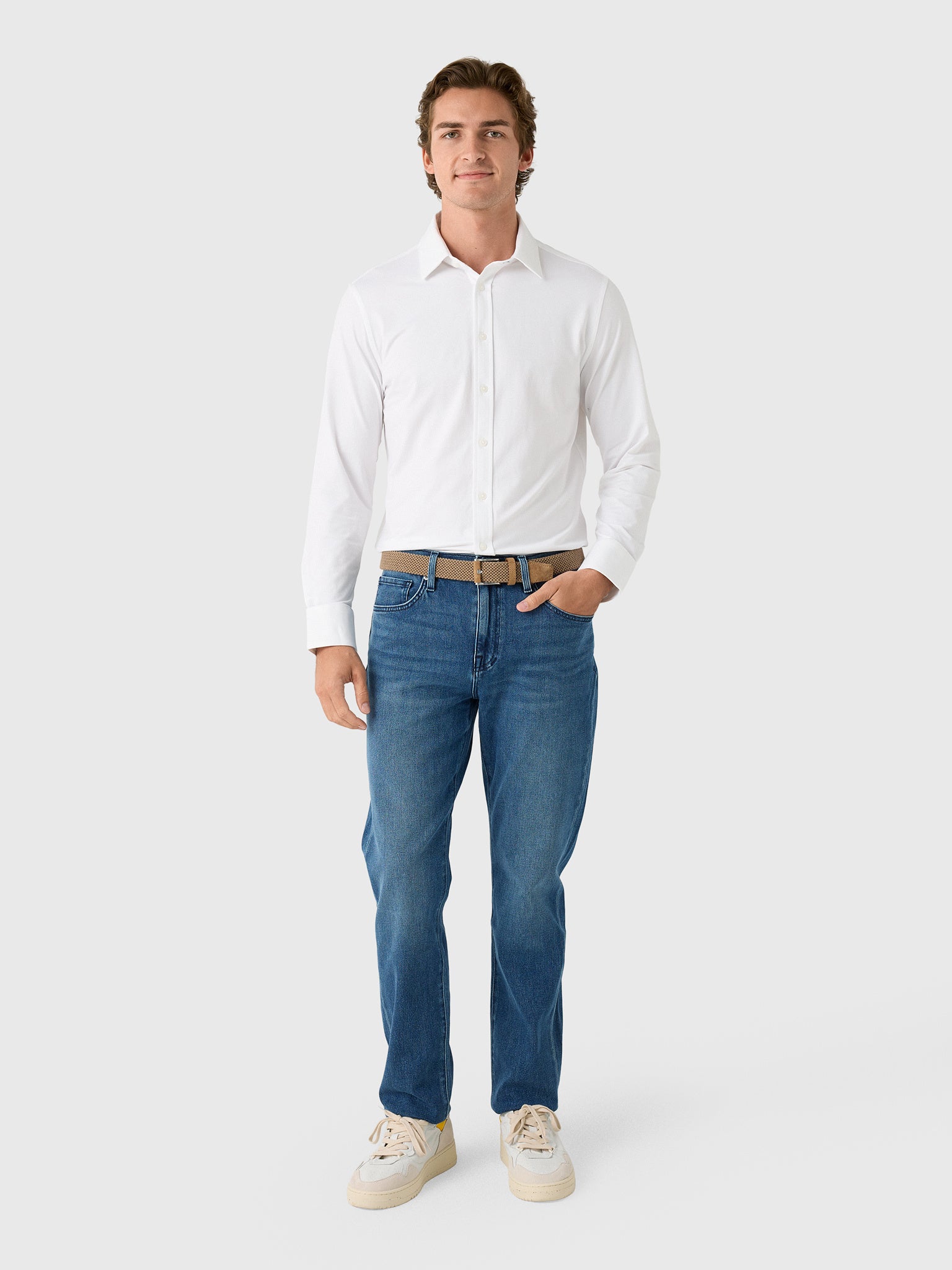 Mizzen+Main Men's Trim Newport Dress Shirt - Saint Bernard