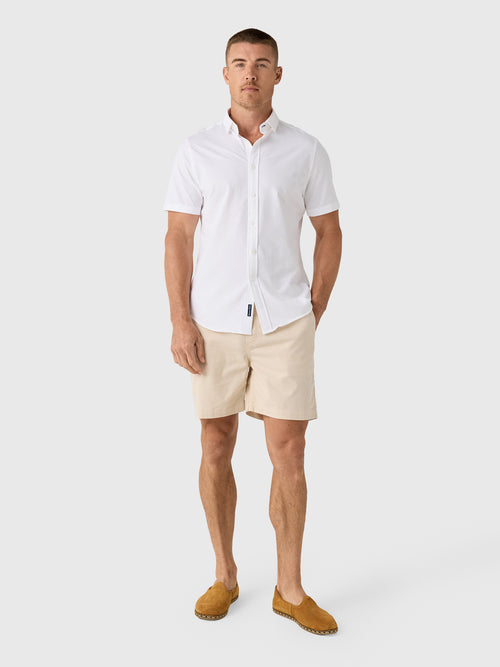 Mizzen+Main Men's Trim Newport Short Sleeve Dress Shirt