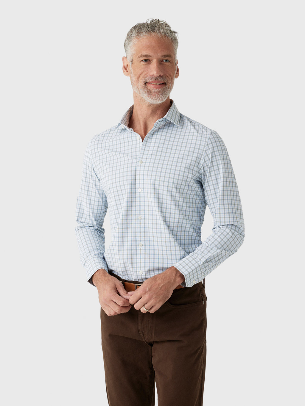 Mizzen+Main Men's Trim Leeward Dress Shirt - Saint Bernard