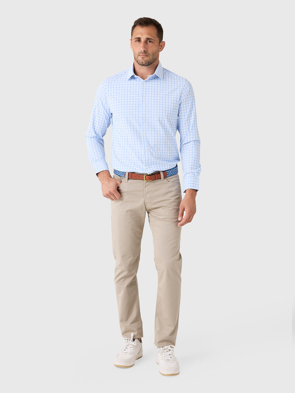 Mizzen+Main Men's Trim Leeward Dress Shirt - Saint Bernard