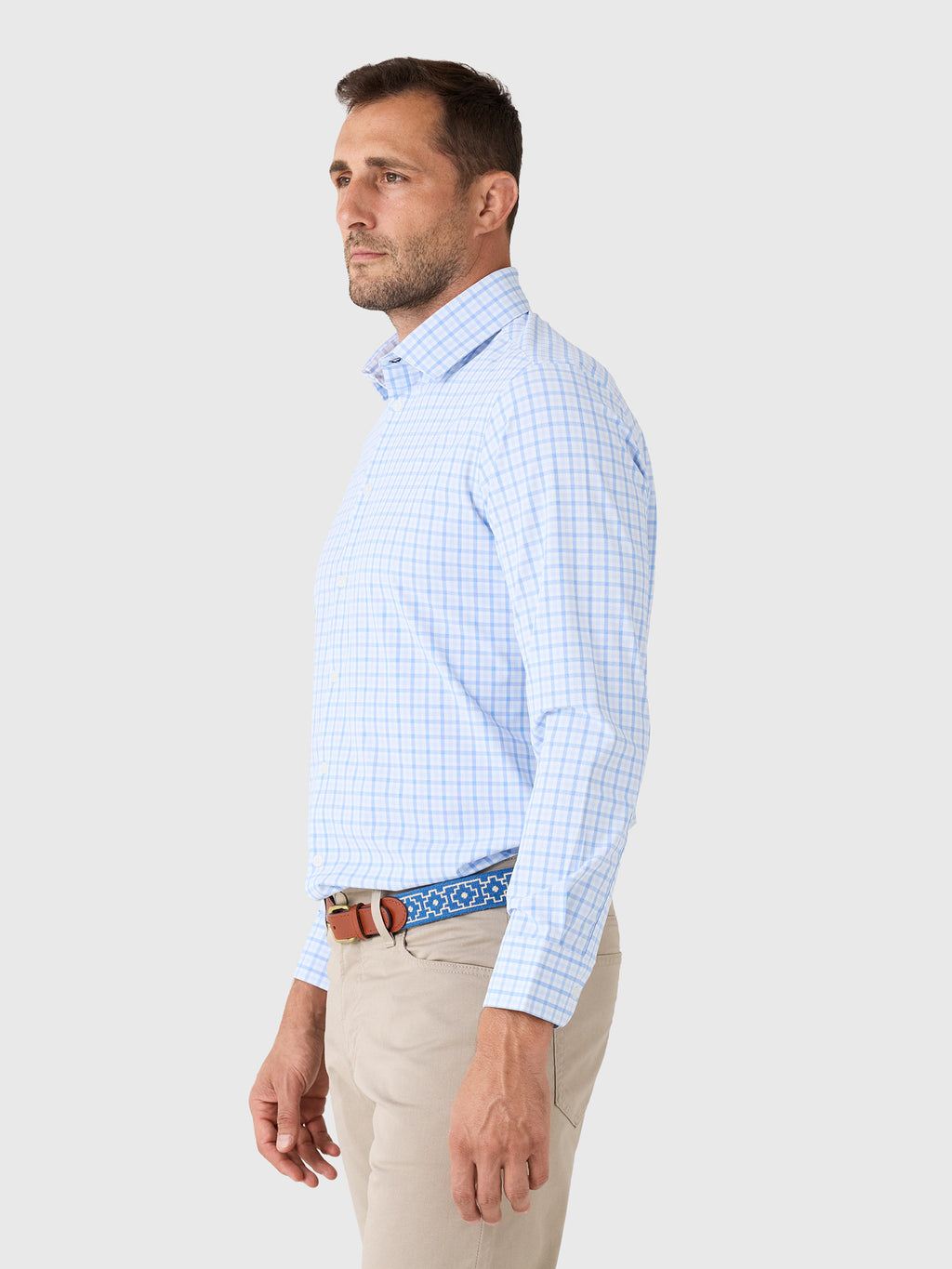 Mizzen+Main Men's Trim Leeward Dress Shirt - Saint Bernard