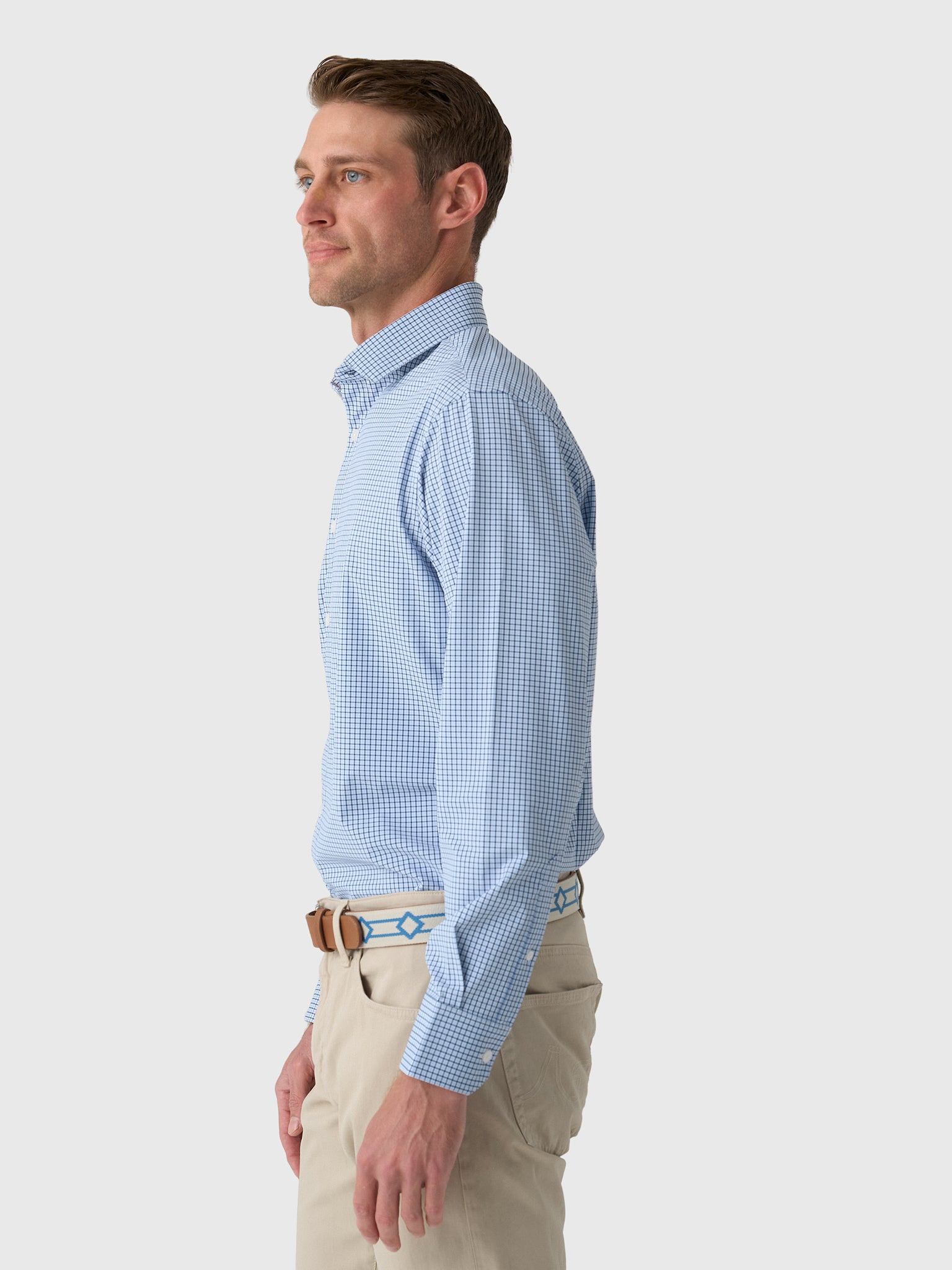 Mizzen+Main Men's Trim Leeward Dress Shirt - Saint Bernard