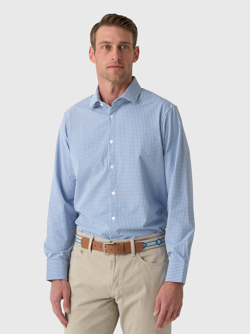 Mizzen+Main Men's Trim Leeward Dress Shirt - Saint Bernard