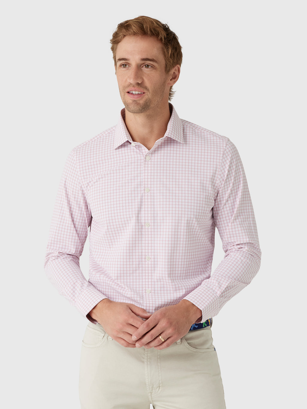 Mizzen+Main Men's Trim Leeward Dress Shirt - Saint Bernard