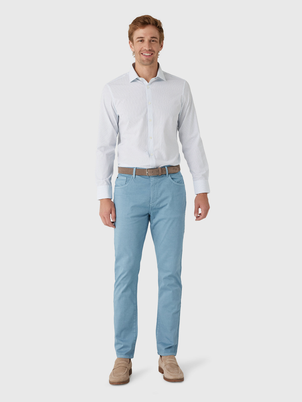Mizzen+Main Men's Trim Leeward Dress Shirt - Saint Bernard