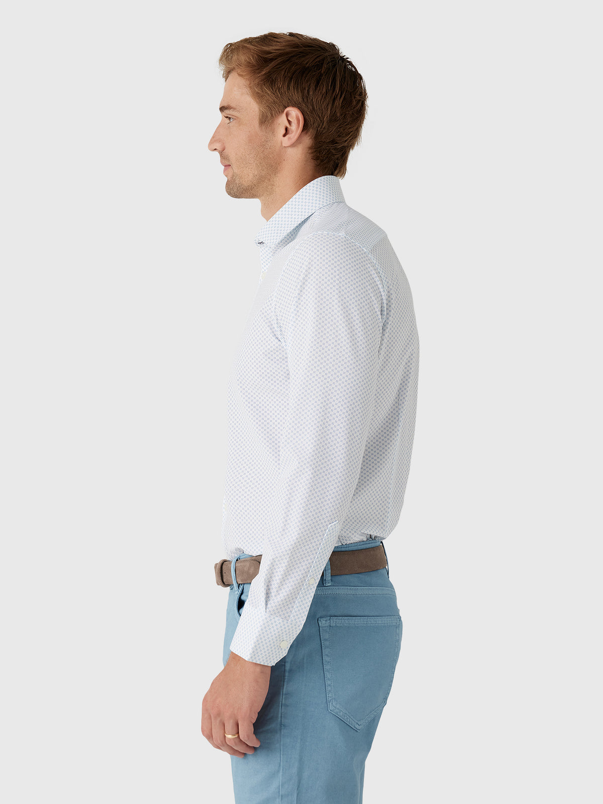 Mizzen+Main Men's Trim Leeward Dress Shirt - Saint Bernard