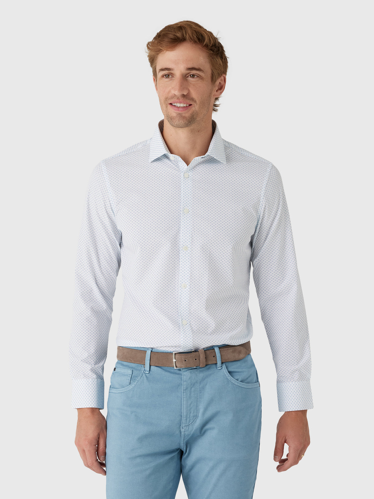 Mizzen+Main Men's Trim Leeward Dress Shirt - Saint Bernard
