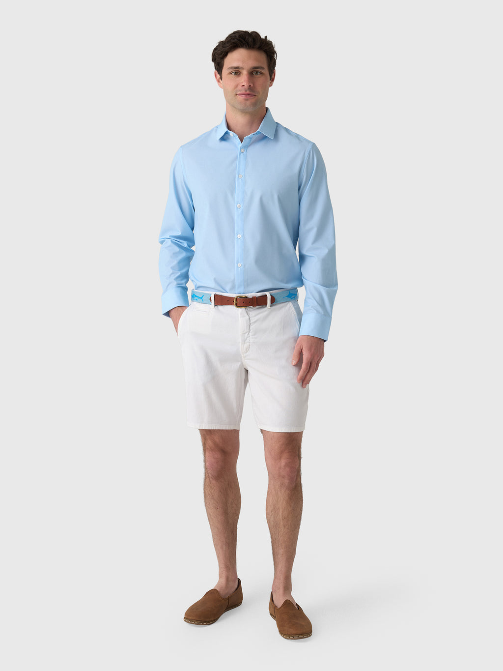 Mizzen+Main Men's Trim Leeward Dress Shirt - Saint Bernard