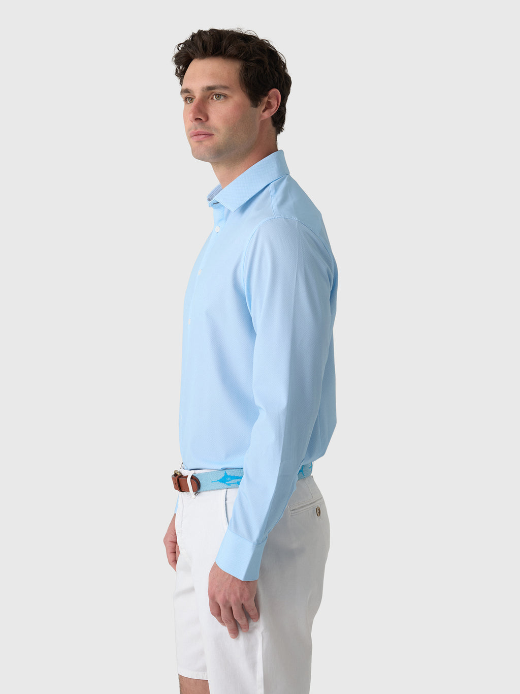 Mizzen+Main Men's Trim Leeward Dress Shirt - Saint Bernard