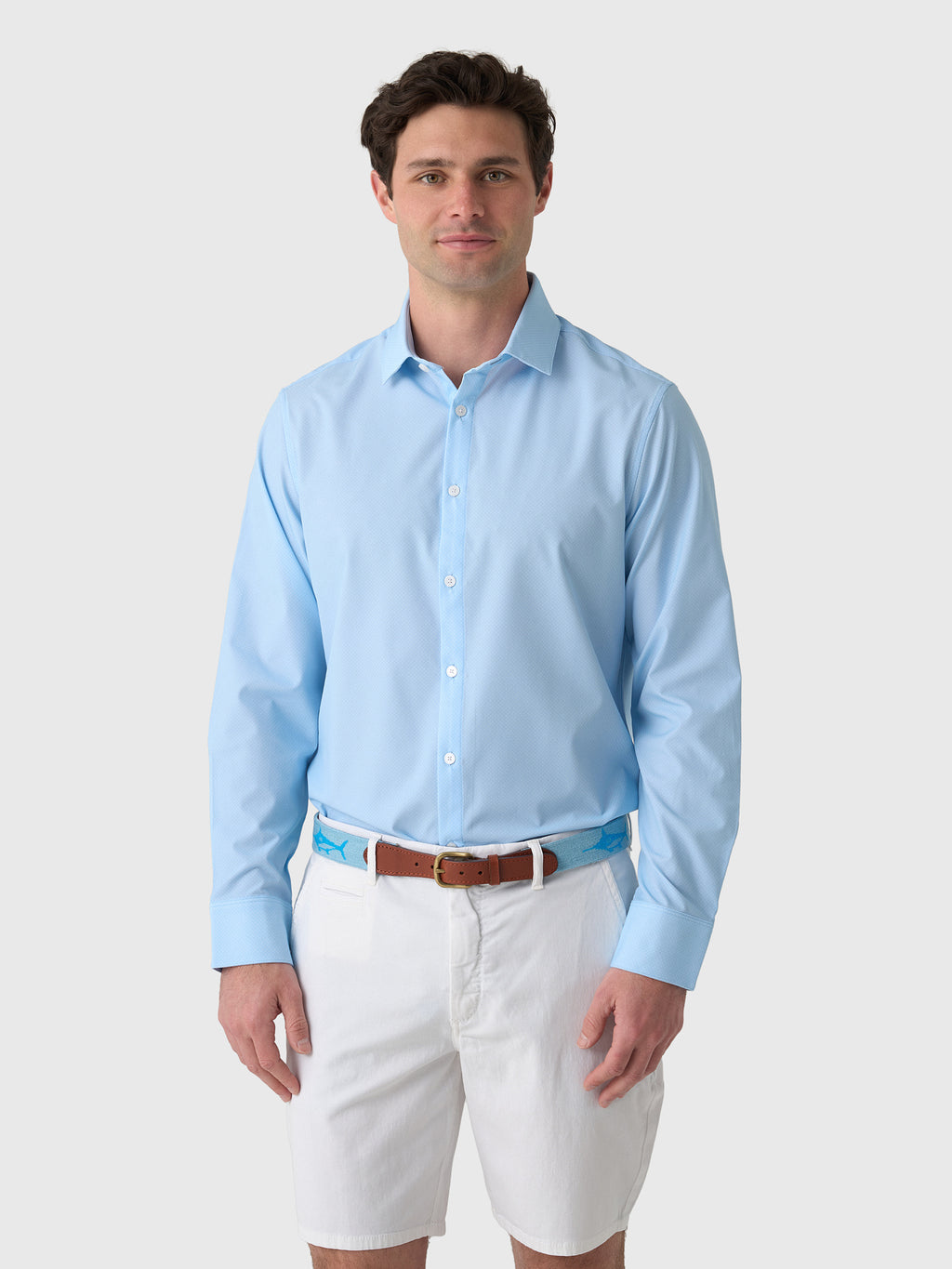 Mizzen+Main Men's Trim Leeward Dress Shirt - Saint Bernard
