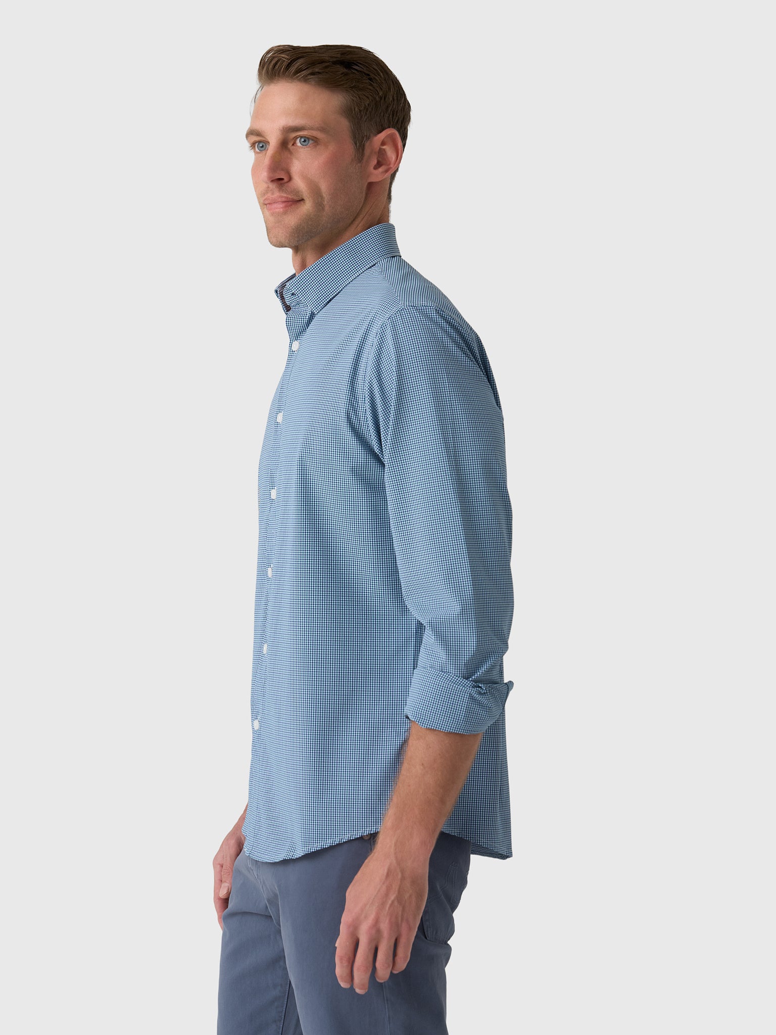 Mizzen+Main Men's Trim Leeward No Tuck Dress Shirt - Saint Bernard