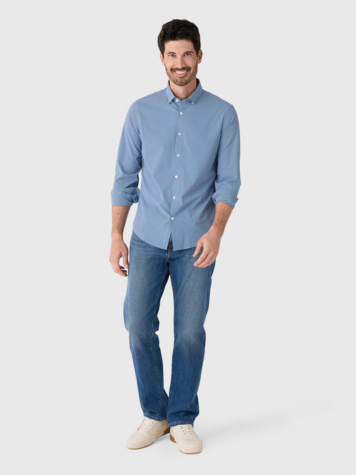 Mizzen+Main Men's Trim Leeward No Tuck Dress Shirt - Saint Bernard